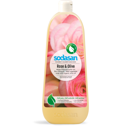 Мыло жидкое тонизирующее Rose & Olive Sodasan Мыло жидкое тонизирующее Rose & Olive Sodasan