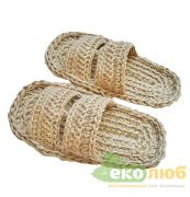 Тапочки для бани джутовые