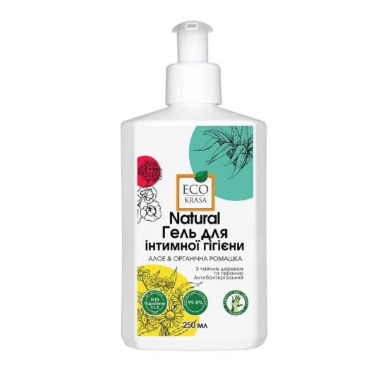 Гель для интимной гигиены Алоэ и органическая ромашка Natural EcoKrasa