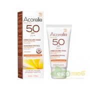 Крем для лица Солнцезащитный С эффектом пудры SPF 50 Acorelle