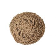 Мочалка джутовая с секретом (с карманом для мыла)