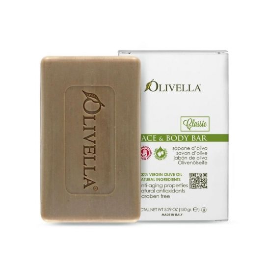 Мыло твердое для лица и тела на основе оливкового масла Classic Olivella Мыло твердое для лица и тела на основе оливкового масла Classic Olivella