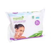 Салфетки влажные для удаления макияжа органические Masmi