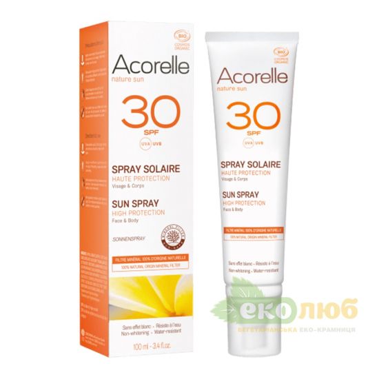 Спрей Солнцезащитный SPF 30 Acorelle 