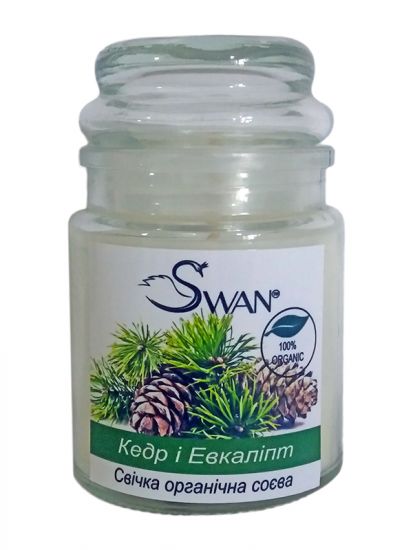 Свеча соевая Кедр и Эвкалипт Swan