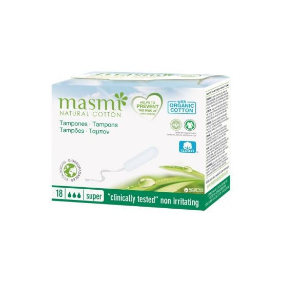 Тампоны без аппликатора Super Masmi