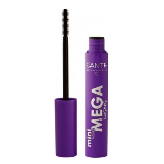 Тушь для ресниц Mini makes MEGA Lashes Черная Sante