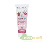 Зубной гель для детей Клубника Logodent